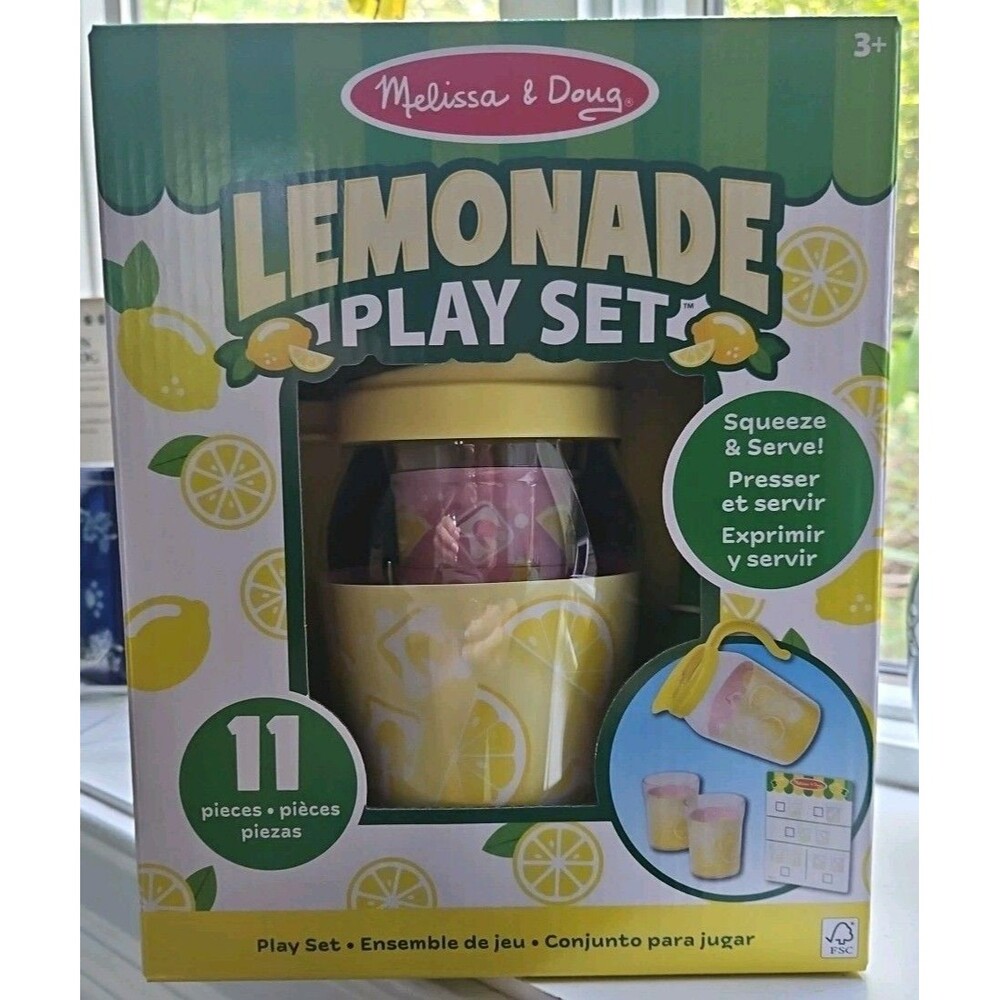 Melissa & Doug Lemonade Pretend Play Set 11 Pieces Age 3+